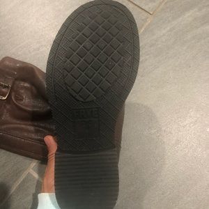 Girls size 13.5 brown slouchy Frye boots